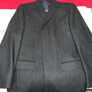 Hart Schaffer and Marx Wool Charcoal 3/4 length car coat(42R)
